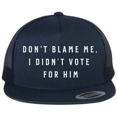 DonT Look At Me I Voted For Her Flat Bill Trucker Hat