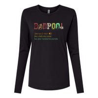 Dadpool Like A Dad But Only Cooler Fathers Day Womens Cotton Relaxed Long Sleeve T-Shirt