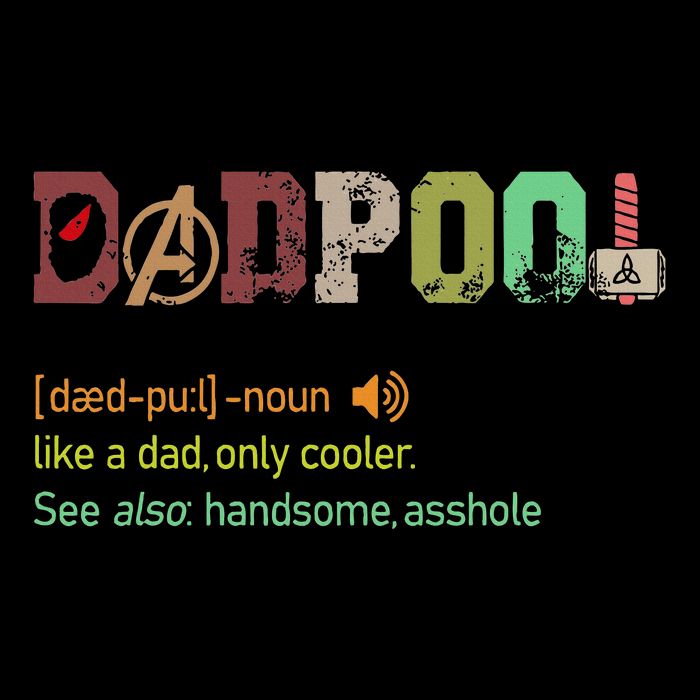 Dadpool Like A Dad But Only Cooler Fathers Day Legacy Cool Fit Booney Bucket Hat