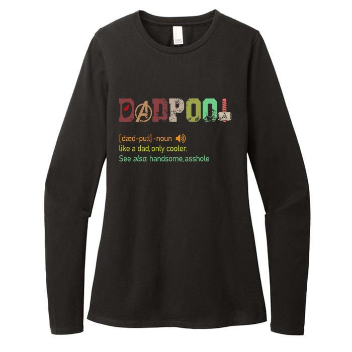 Dadpool Like A Dad But Only Cooler Fathers Day Womens CVC Long Sleeve Shirt