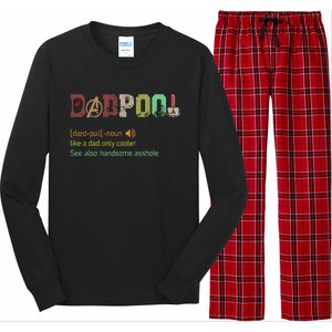 Dadpool Like A Dad But Only Cooler Fathers Day Long Sleeve Pajama Set