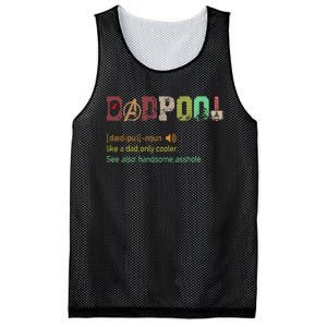 Dadpool Like A Dad But Only Cooler Fathers Day Mesh Reversible Basketball Jersey Tank