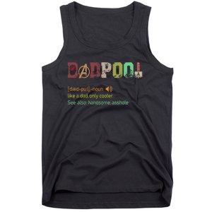 Dadpool Like A Dad But Only Cooler Fathers Day Tank Top