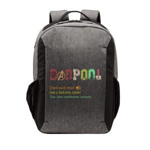 Dadpool Like A Dad But Only Cooler Fathers Day Vector Backpack