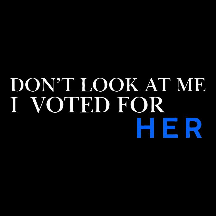 DonT Look At Me I Voted For Her Women's V-Neck T-Shirt
