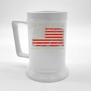 DonT Look At Me I DidnT Vote For Him Funny Us Flag Retro Beer Stein