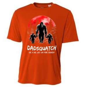 Dadsquatch Like A Dad Way More Squatchy Funny Bigfoot Dad Cooling Performance Crew T-Shirt