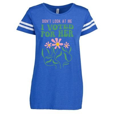 DonT Look At Me I Voted For Her Enza Ladies Jersey Football T-Shirt