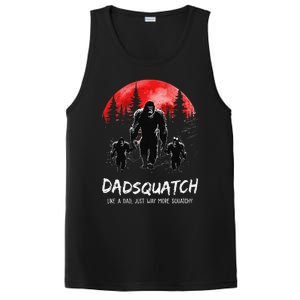 Dadsquatch Like A Dad Way More Squatchy Funny Bigfoot Dad PosiCharge Competitor Tank