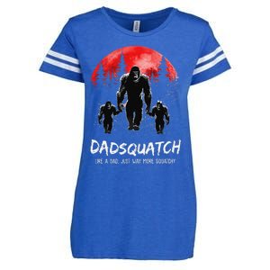 Dadsquatch Like A Dad Way More Squatchy Funny Bigfoot Dad Enza Ladies Jersey Football T-Shirt