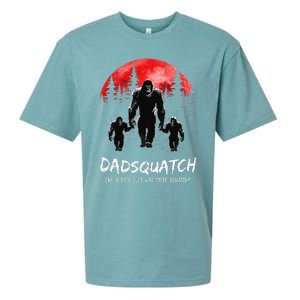 Dadsquatch Like A Dad Way More Squatchy Funny Bigfoot Dad Sueded Cloud Jersey T-Shirt