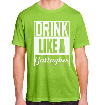 Drink Like A Gallagher Saint Patrick's Day Funny Adult ChromaSoft Performance T-Shirt