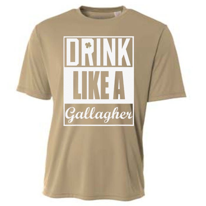 Drink Like A Gallagher Saint Patrick's Day Funny Cooling Performance Crew T-Shirt