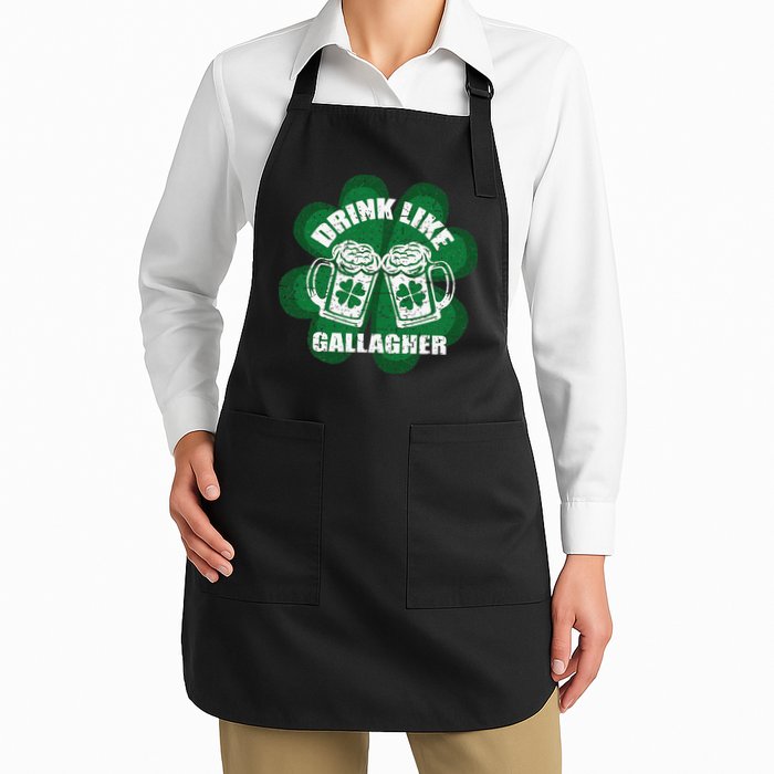 Drink Like A Gallagher Saint Patrick's Day Irish Apron