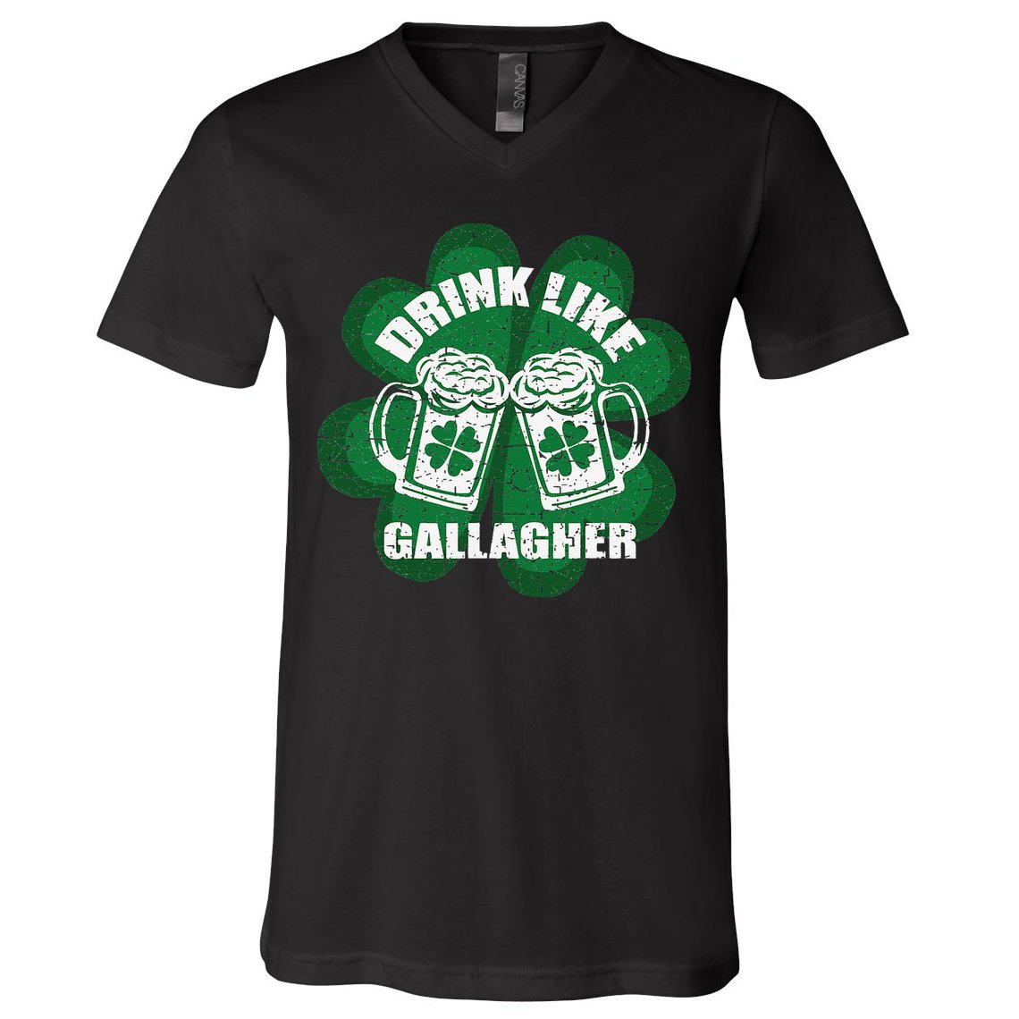 Drink Like A Gallagher Saint Patrick's Day Irish V-Neck T-Shirt
