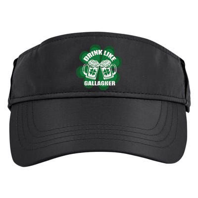Drink Like A Gallagher Saint Patrick's Day Irish Adult Drive Performance Visor
