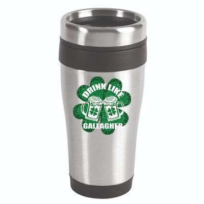 Drink Like A Gallagher Saint Patrick's Day Irish 16oz Travel Tumbler