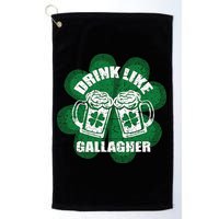Drink Like A Gallagher Saint Patrick's Day Irish Golf Towel