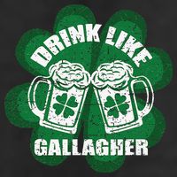 Drink Like A Gallagher Saint Patrick's Day Irish Golf Towel