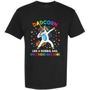 Dadcorn Like A Dad Only Awesome Dabbing Unicorn Garment-Dyed Heavyweight T-Shirt