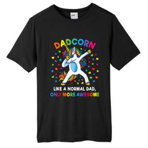 Dadcorn Like A Dad Only Awesome Dabbing Unicorn Tall Fusion ChromaSoft Performance T-Shirt