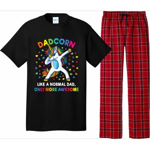 Dadcorn Like A Dad Only Awesome Dabbing Unicorn Pajama Set