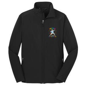 Dadcorn Like A Dad Only Awesome Dabbing Unicorn Core Soft Shell Jacket