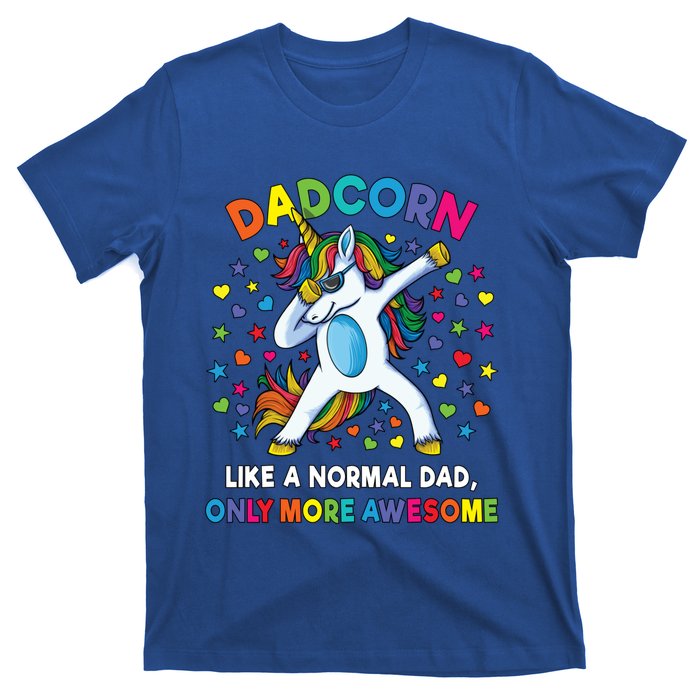 Dadcorn Like A Dad Only Awesome Dabbing Unicorn T-Shirt