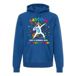 Dadcorn Like A Dad Only Awesome Dabbing Unicorn Premium Hoodie