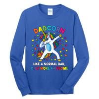 Dadcorn Like A Dad Only Awesome Dabbing Unicorn Tall Long Sleeve T-Shirt