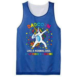 Dadcorn Like A Dad Only Awesome Dabbing Unicorn Mesh Reversible Basketball Jersey Tank