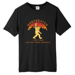 Dadsquatch Like A Dad Way More Squatchy Funny Bigfoot Tall Fusion ChromaSoft Performance T-Shirt