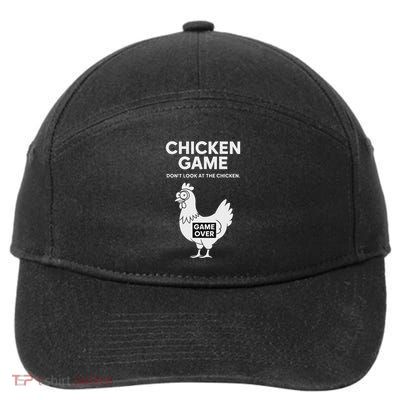 Dont Look At The Chicken Funny Chicken Game 7-Panel Snapback Hat