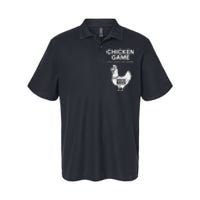 Dont Look At The Chicken Funny Chicken Game Softstyle Adult Sport Polo