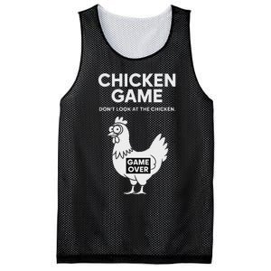 Dont Look At The Chicken Funny Chicken Game Mesh Reversible Basketball Jersey Tank