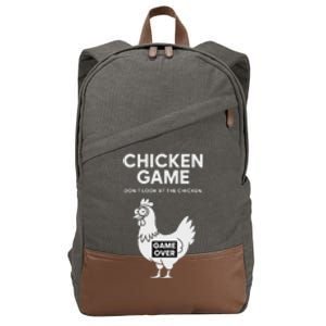 Dont Look At The Chicken Cotton Canvas Backpack