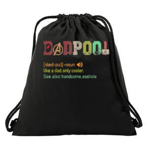 Dadpool Like A Dad But Only Cooler Fathers Day Classic Drawstring Bag