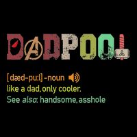 Dadpool Like A Dad But Only Cooler Fathers Day Classic Drawstring Bag