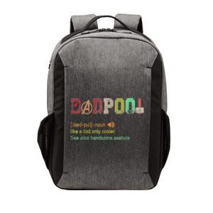 Dadpool Like A Dad But Only Cooler Fathers Day Classic Vector Backpack