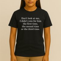 Dont Look At Me I DidnT Vote For Him First Time Second Time T-Shirt