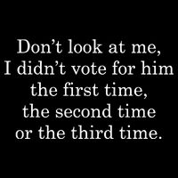 Dont Look At Me I DidnT Vote For Him First Time Second Time T-Shirt