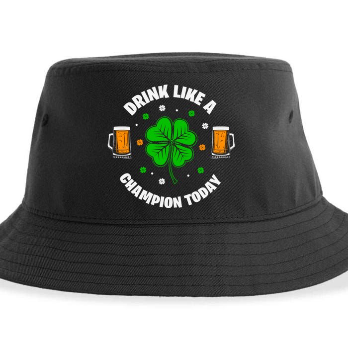 Drink Like A Champion Today Sustainable Bucket Hat