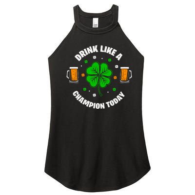 Drink Like A Champion Today Women’s Perfect Tri Rocker Tank