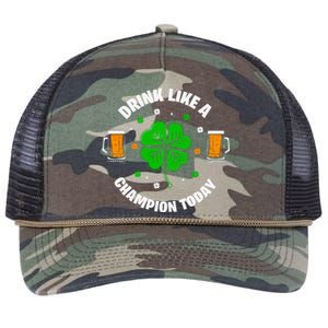 Drink Like A Champion Today Retro Rope Trucker Hat Cap