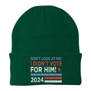 DonT Look At Me ! I DidnT Vote For Him Knit Cap Winter Beanie