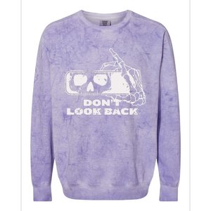 DonT Look Back Skeleton Colorblast Crewneck Sweatshirt