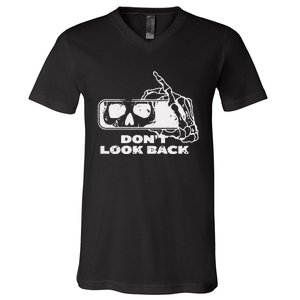 DonT Look Back Skeleton V-Neck T-Shirt