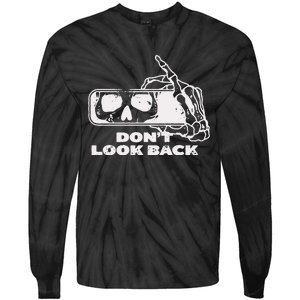 DonT Look Back Skeleton Tie-Dye Long Sleeve Shirt