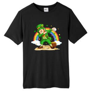 Dabbing Leprechaun Baseball Ball St Patricks Day Cute Gift Tall Fusion ChromaSoft Performance T-Shirt