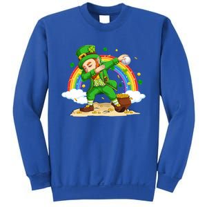 Dabbing Leprechaun Baseball Ball St Patricks Day Cute Gift Sweatshirt